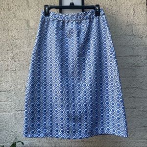 Orange Creek A-Line Midi Skirt Small
